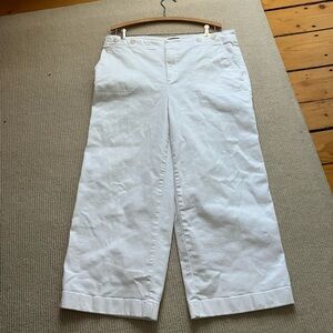 Talbots wide leg cropped jeans sz 14